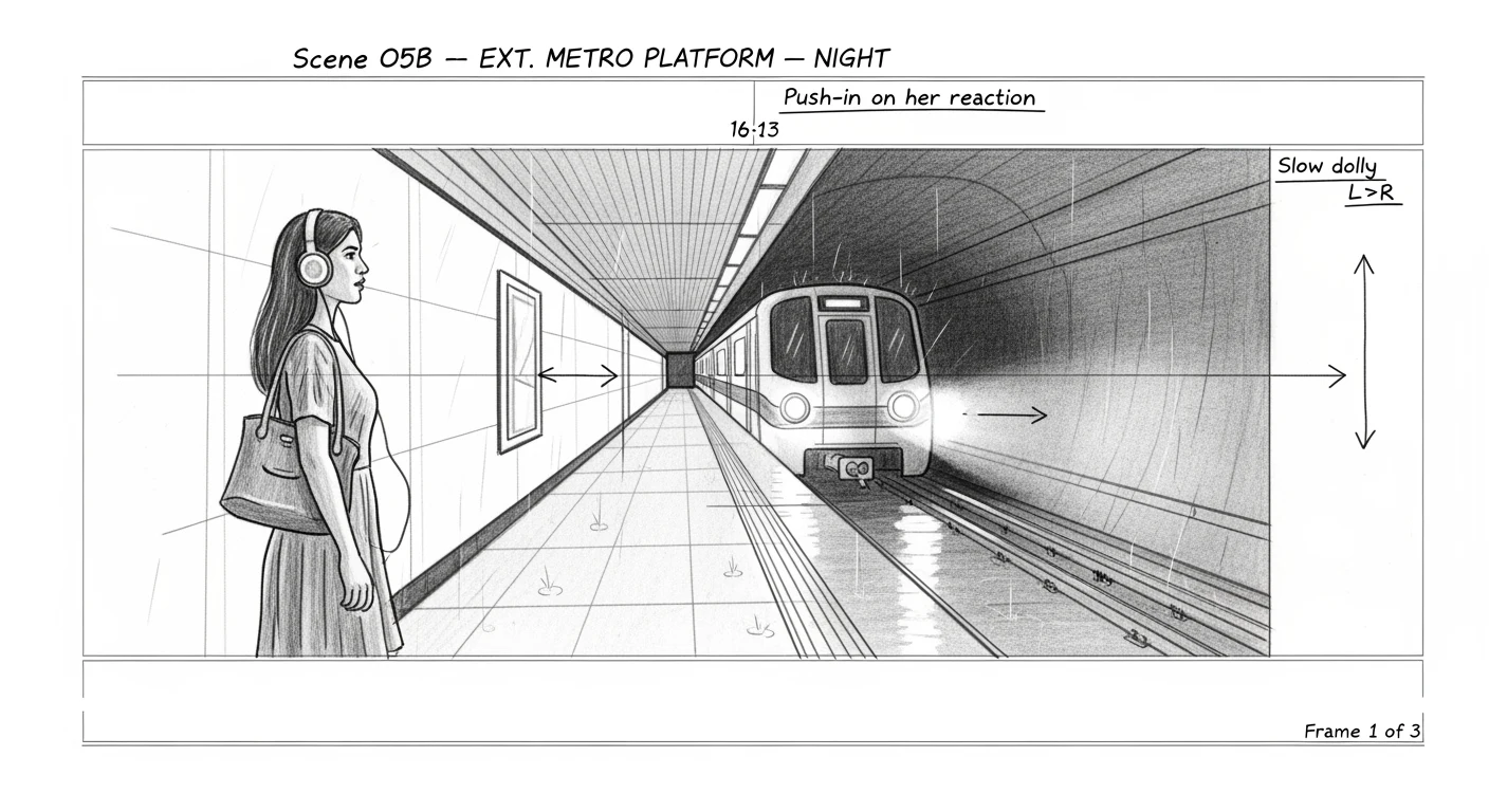 Storyboard pencil frame | Nanobanana